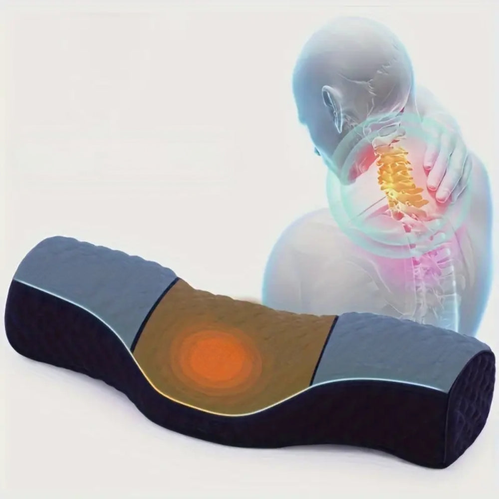 Orthopedic Memory Foam Neck Pillow Breathable and Washable for Cervical Support