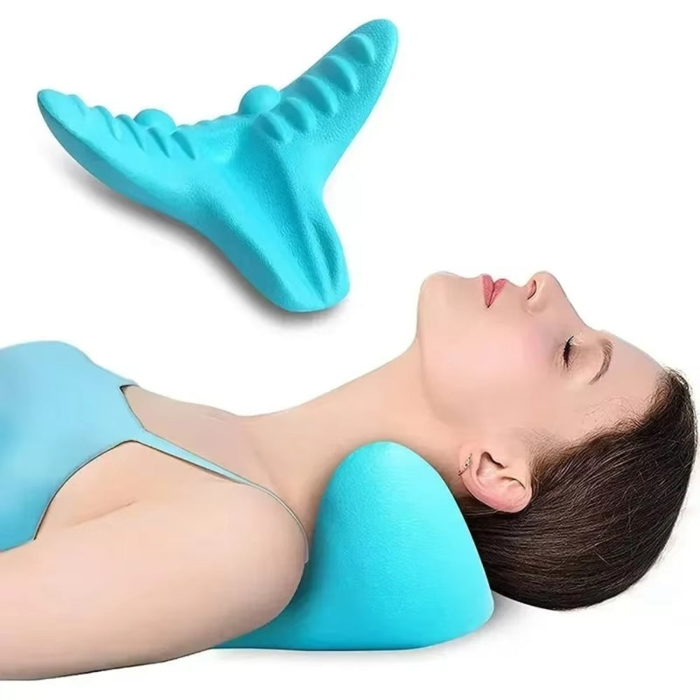 Neck and Shoulder Relaxer Cervical Traction Massage Pillow