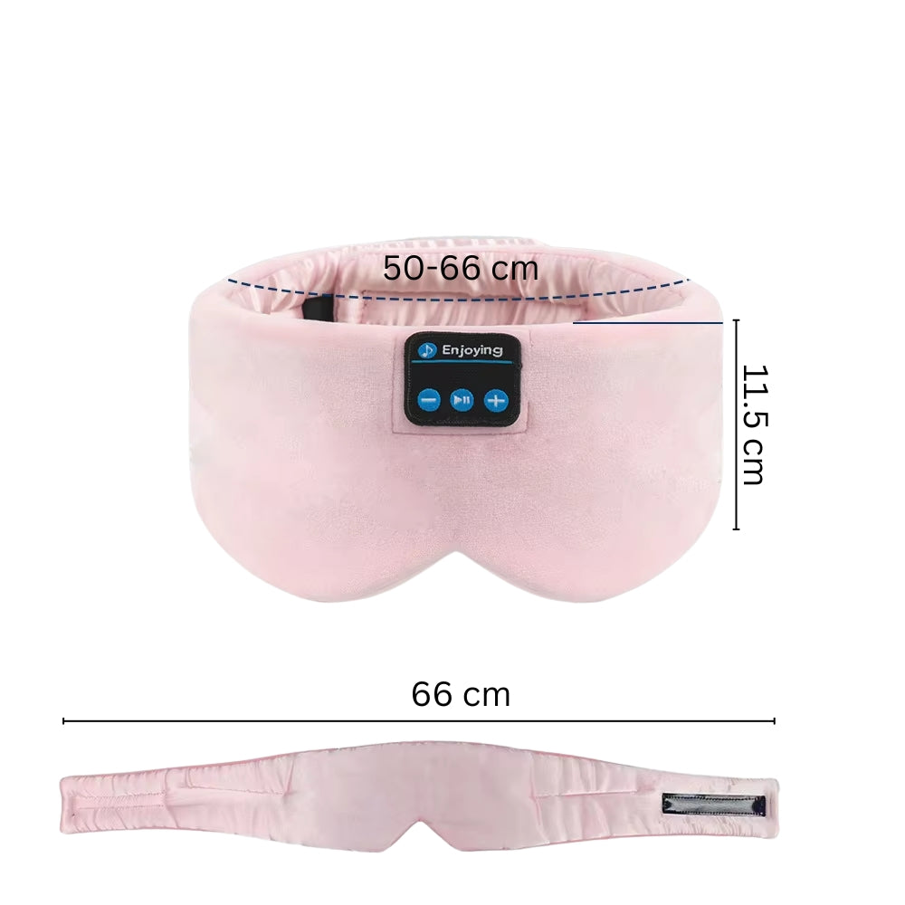 Bluetooth Sleep Headphones Eye Mask for Side Sleepers and Travel
