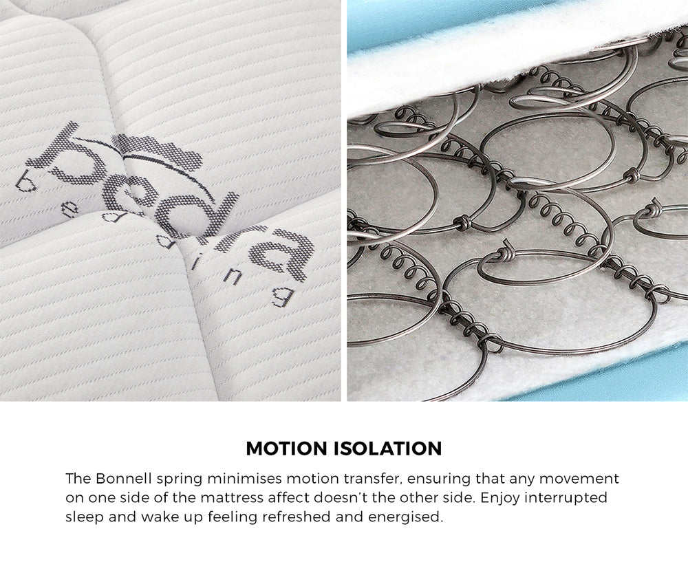 King Single Metal Platform Bed Frame with Mattress